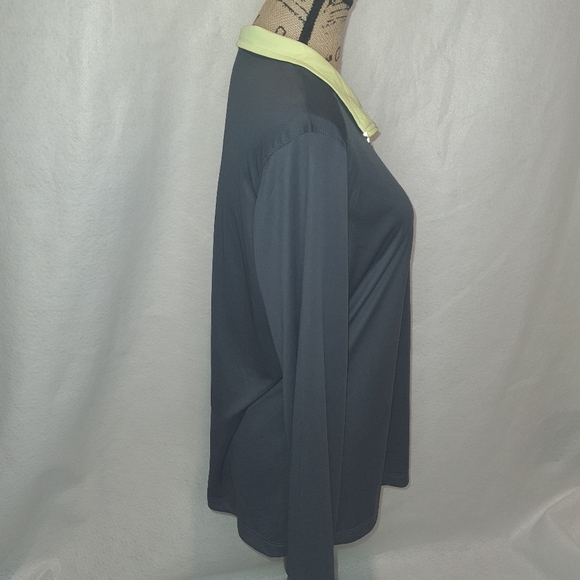 Danskin Womens Gray Neon Lime Green Track Jacket XXL - Picture 4 of 10